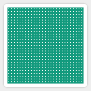 Light Sea Green Polka Dots Magnet